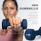 Wecare Fitness Neoprene Coated 2 Lbs Dumbbells for Non-Slip Grip, Set of Two, Blue, 2PK WC-2P-2LB-BL - alternate 2